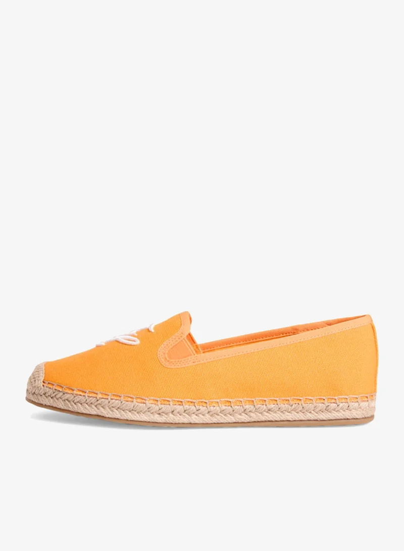 TOMMY HILFIGER Logo Embroidery Canvas Espadrilles